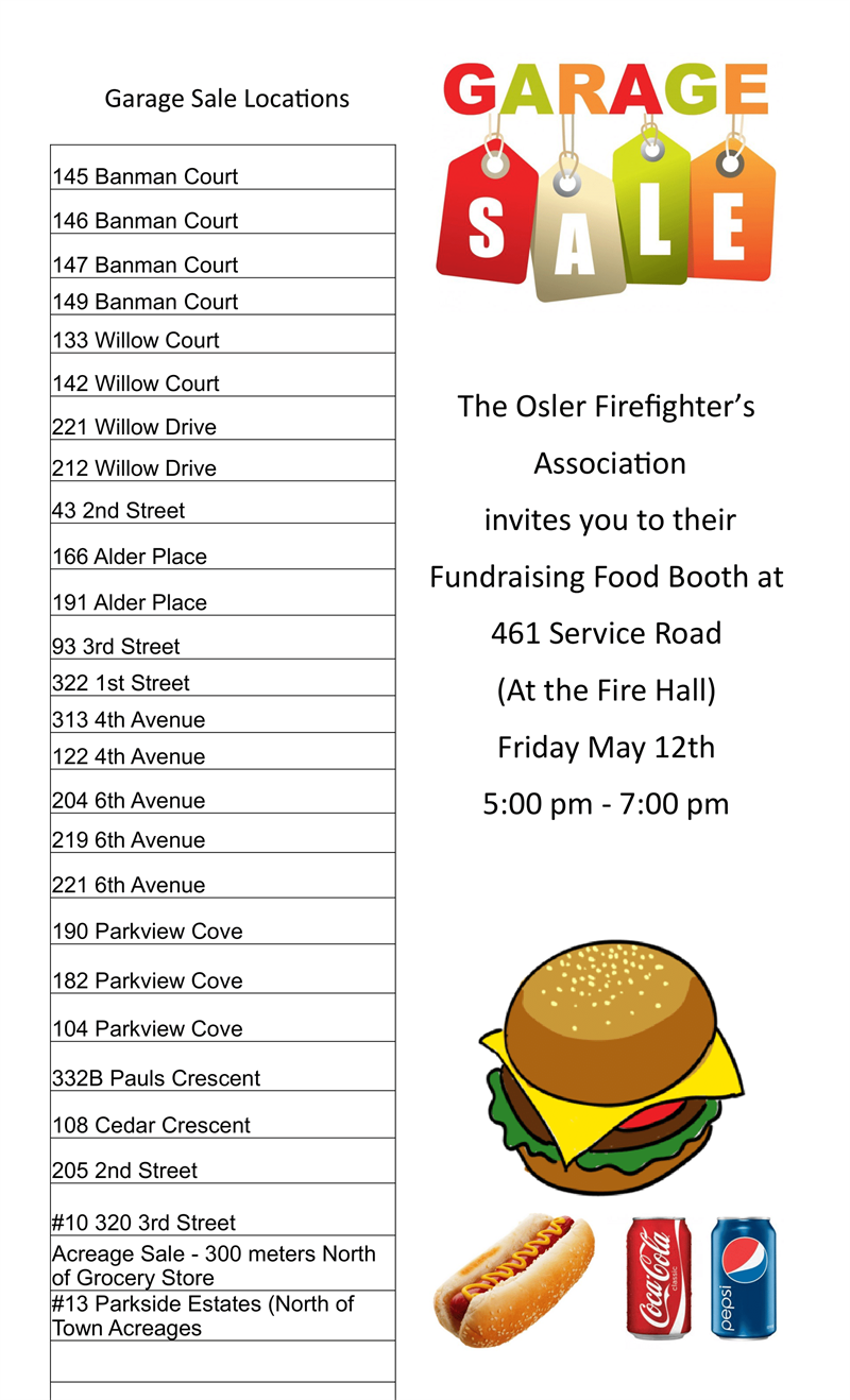 Osler Community Garage Sale