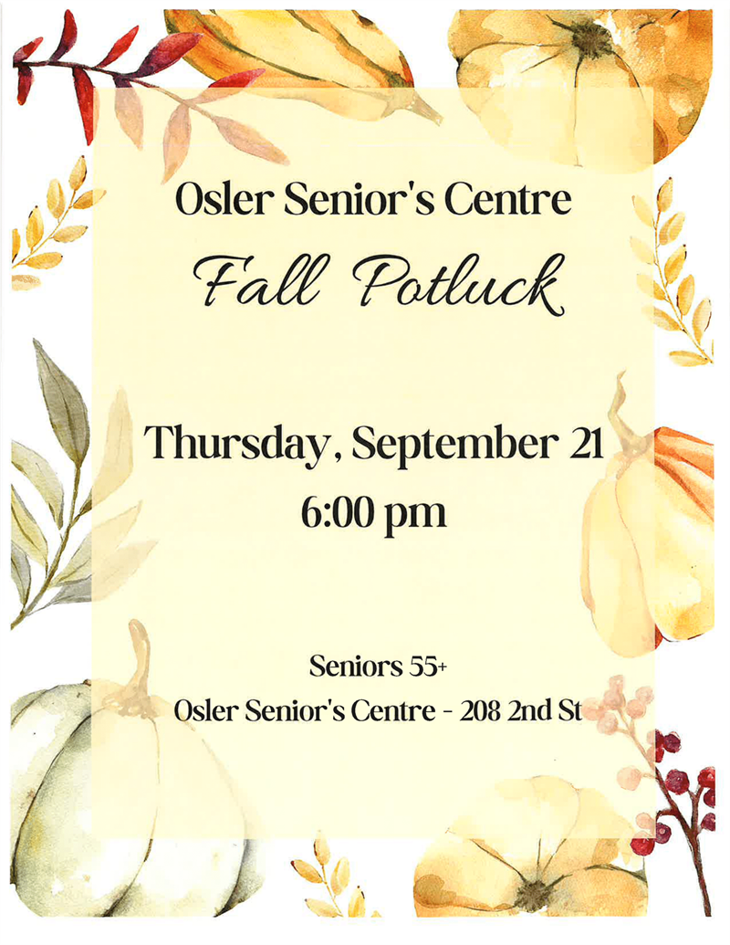 Osler Senior's Centre - Fall Potluck