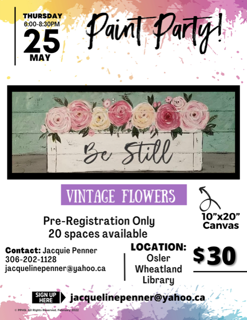 Osler Library Paint Night
